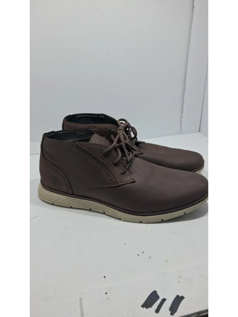Timberland Chukka Boot; Brown Leathermen  Size US11 Leather Boots A1TO3 Y